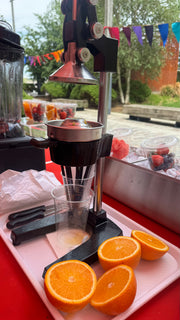 Hire live orange juicing station